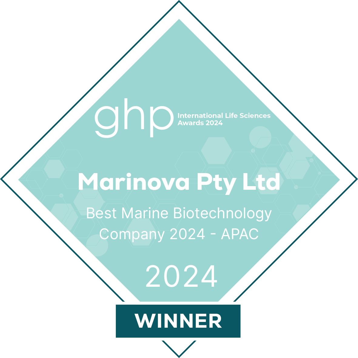 GHP International Life Sciences Awards 2024 – Marinova Pty Ltd – Best Marine Biotechnology Company 2024 – Winner